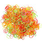 500Pcs/Pack bunte kleine Einweg-Haarbänder elastisches Gummiband Pferdeschwanzhalter, Haarschmuck für Mädchen
