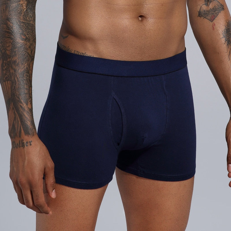 5pcs Boxershorts Herren, European Baumwolle Plus-Größe