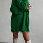 Damen Rollkragen-Strickpullover, Figurbetontes Pulloverkleid