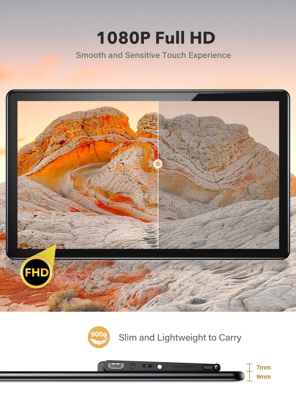 Neuer UPERFECT Tragbarer Monitor mit FHD 1080P, Touchscreen Zweitanzeige für Laptop PC XBOX PS4 Samgsung DEX HUAWEI USB 3.1