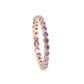 100% 925 Sterling Silber 7 Farben stapelbar Mode Mädchen Frauen Design Schmuck Geburtsstein Roségold Silber Mix Farbe cz Ring
