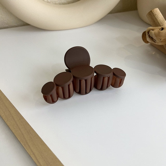 1pcs Koreanisch Kaffee Schwarz Großes Haar Krallen, Acryl Haarnadeln Barrette, Krabbe Haarspangen für Frauen & Mädchen