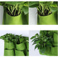6/7/12 Taschen, Wandbehang, Pflanzgefäß, grün, Pflanzbeutel, Pflanzgefäß, vertikaler Garten, Gemüse, lebende Gartentasche, Sämling, wachsender Beutel, Topf