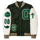 Hip Hop Varsity Damen & Herren Baseball-Jacke mit Pelz Buchstaben, Stickerei Farbe Block