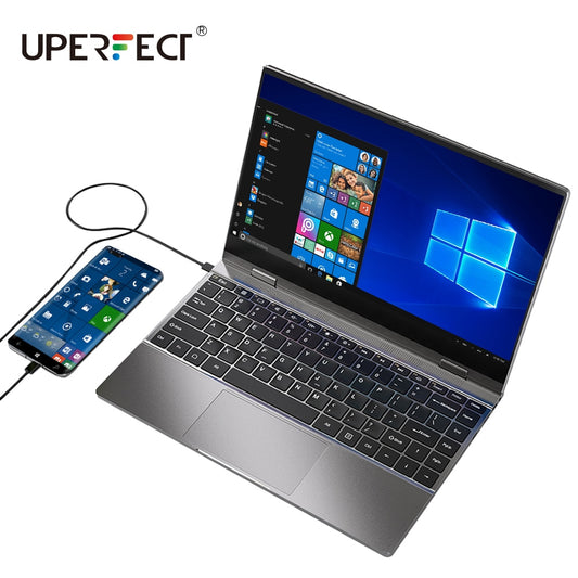 UPERFECT X True Portable Monitor mit Tastatur Akku 13.3 TouchScreen Mobile External Screen Laptop LCD Display Wiederaufladbar