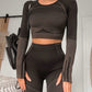 2-teiliges Set Langarm-Sport-Set für Damen