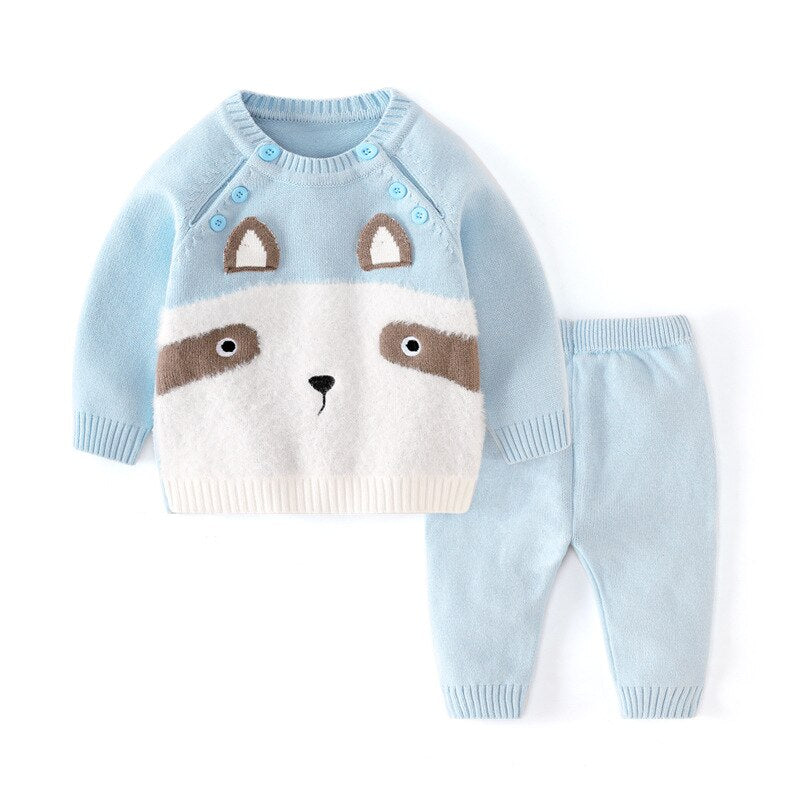 Herbst Winter Gestrickte Baby Sets Baumwolle  Pullover
