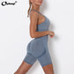 Frauen Nahtlose Yoga Set Sport-BH, Hohe Taille Leggings Fitness Sets