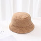 Winter Women Hats Teddy Velvet Warm Ear Protector Fisherman Hat Accessories vintage Lamb Velvet Cap Lovely Plush bucket hat