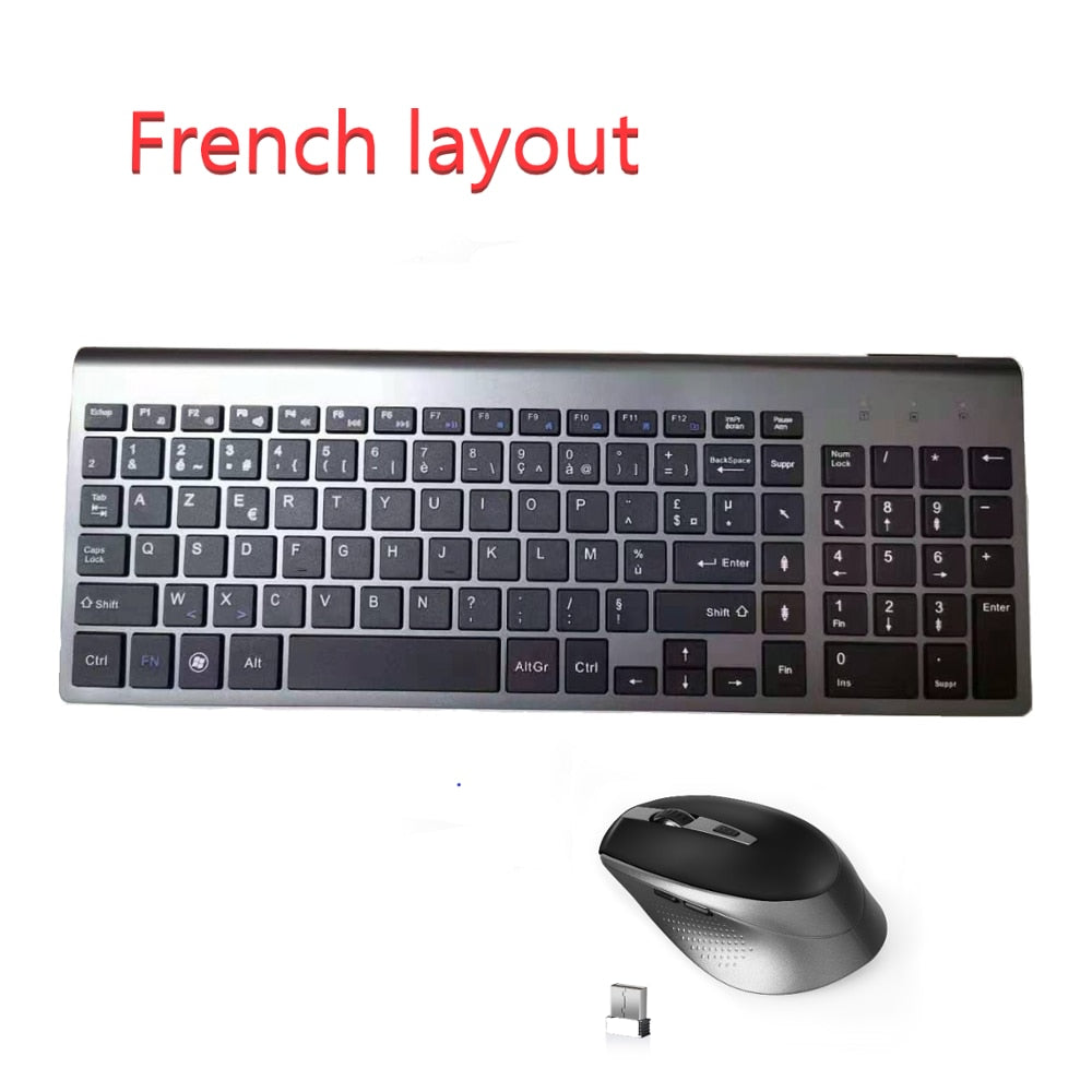 Französische Tastatur drahtlose Maus Azerty geeignet für Spiel PC-Spieler IMAC TV