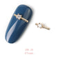 HNUIX 2Pieces 3D Metal Nail art Jewelry Japanese Nail Decorations Top Quality Crystal Manicure Zircon Diamond Charms Pendants