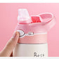 400ML Kinder Thermoskanne Wasserflasche Kinder Thermosbecher Baby Entenschnabel Strohhalm 316 Edelstahl Vakuumflaschen Tumbler Thermobecher