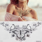 temporäre mode Tattoos-Schmuck, Körperaufkleber für Ägypten arabisch indische Sexy Tattoos-Muster