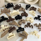 1pcs Koreanisch Kaffee Schwarz Großes Haar Krallen, Acryl Haarnadeln Barrette, Krabbe Haarspangen für Frauen & Mädchen