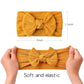 1Pcs Neugeborenes Baby Stirnband für Mädchen, elastisch Baby Schleifen, weiches Nylon Kinder Kopfbedeckung, Haarschmuck 32 Farben