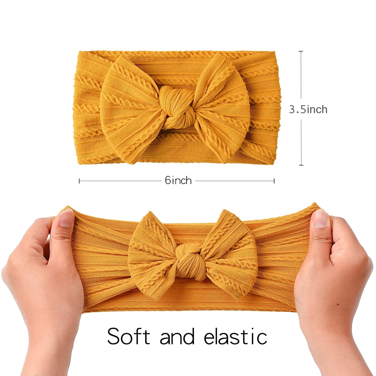 1Pcs Neugeborenes Baby Stirnband für Mädchen, elastisch Baby Schleifen, weiches Nylon Kinder Kopfbedeckung, Haarschmuck 32 Farben