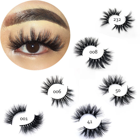 20 mm 3D echte Nerzwimpern, 6DC-Serie Wimpern, 18 mm bis 22 mm Länge