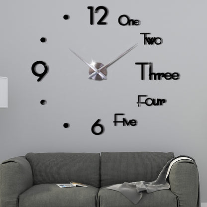 Neue 3D Große Wanduhr Modernes Design, Wandaufkleber Uhr