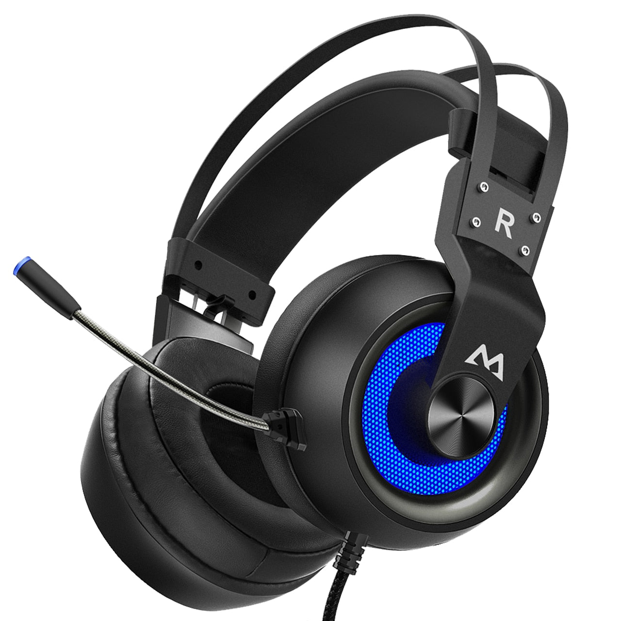 Mpow EG3 Pro Gaming-Kopfhörer für iPad PS4 PC Laptop Tablet-Telefone 3,5 mm Jax & amp; USB-Kabel unterstützt Lautstärke-/Mikrofonsteuerung 50-mm-Treiber