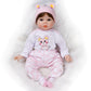 55cm Neugeborenes Baby Mädchen Silikon