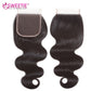 Sweetie-Haar-brasilianische Körper-Welle 4/3 Bündel mit Schließung Menschenhaar-Bündel 100% mit Spitze-Schließung 4pcs/lot Non-Remy Haareinschlagfaden