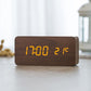 Dual Display Smart Digital LED, Wecker Temperatur Sprachsteuerung, Multifunktions-elektronischer Kalender