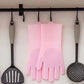 Handschuhe zum Geschirrspülen aus Silikon, Gummischwamm Schrubber zum Geschirrspülen.