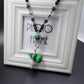 Vintage Ethnic Strand Resin Long Necklace 2019 Women New Gourd Pendant Sweater Chain Fashion Boho High-end Blue Neck Accessories