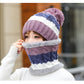 Neue Winter Damen Samt Wollmützen Twist, weibliche Reitstrickmützen Sets