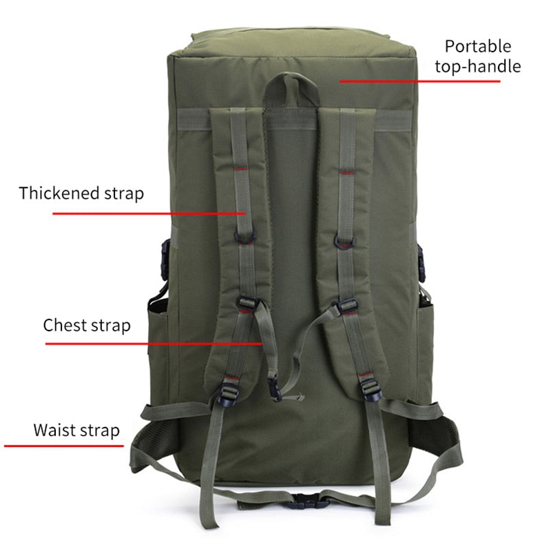 110L Rücksack mit großem Fassungsvermögen Militärische Taktik Molle, Army Bag Herrenrücksack, Rücksack für Wanderreiserucksäcke