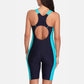 Einteiliger Damen-Pro-Sport-Badeanzug, Boyleg, knielang, Sport-Badeanzug