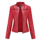 Damen langarm Lederjacke,  Motorrad-jacke