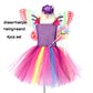 Mädchen Schmetterling Fee Kostüm Tutu Kleid, Flügel Kostüm Kinder Prinzessin Geburtstagsfeier Halloween Cosplay Kinder Frühling Tüllkleid