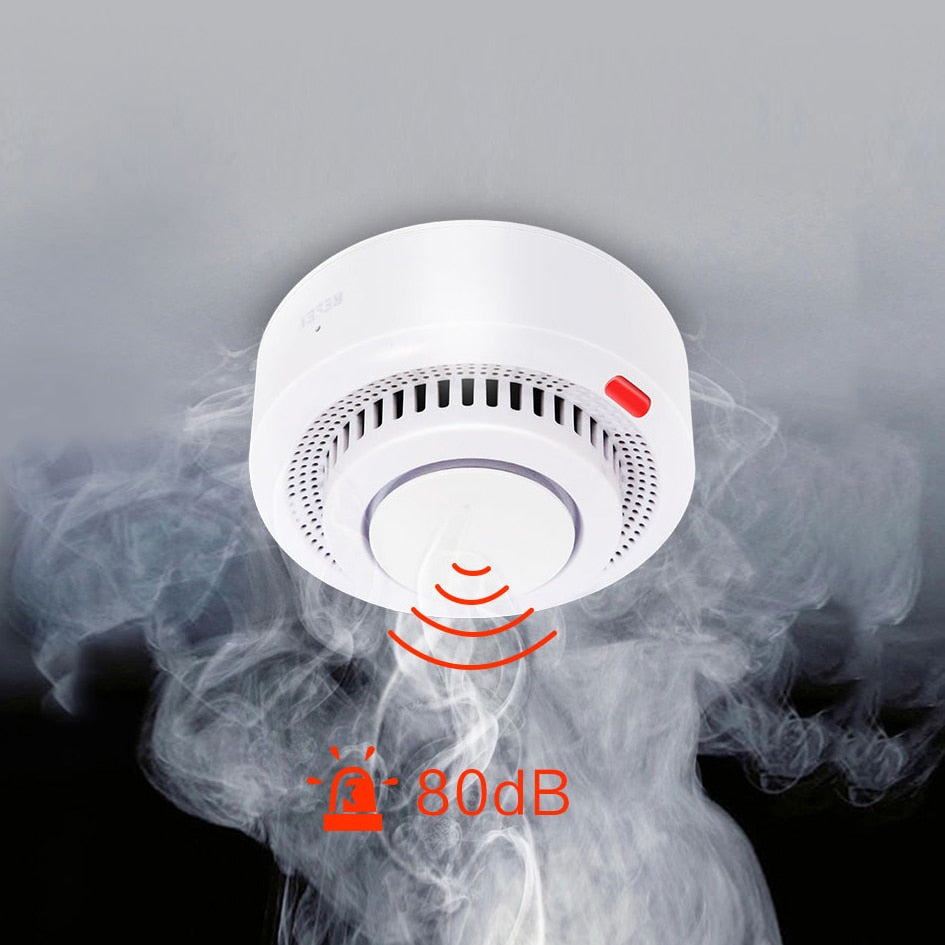 Smart WiFi Rauchmelder, Feueralarm Temperaturmelder Sensor Home Security System funktioniert mit Tuya Smart Life APP