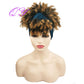 Hair Big Afro Kinky Curly Stirnband Perücken für Frauen Synthetisches Haar Perücken Turban Wrap Hair Style