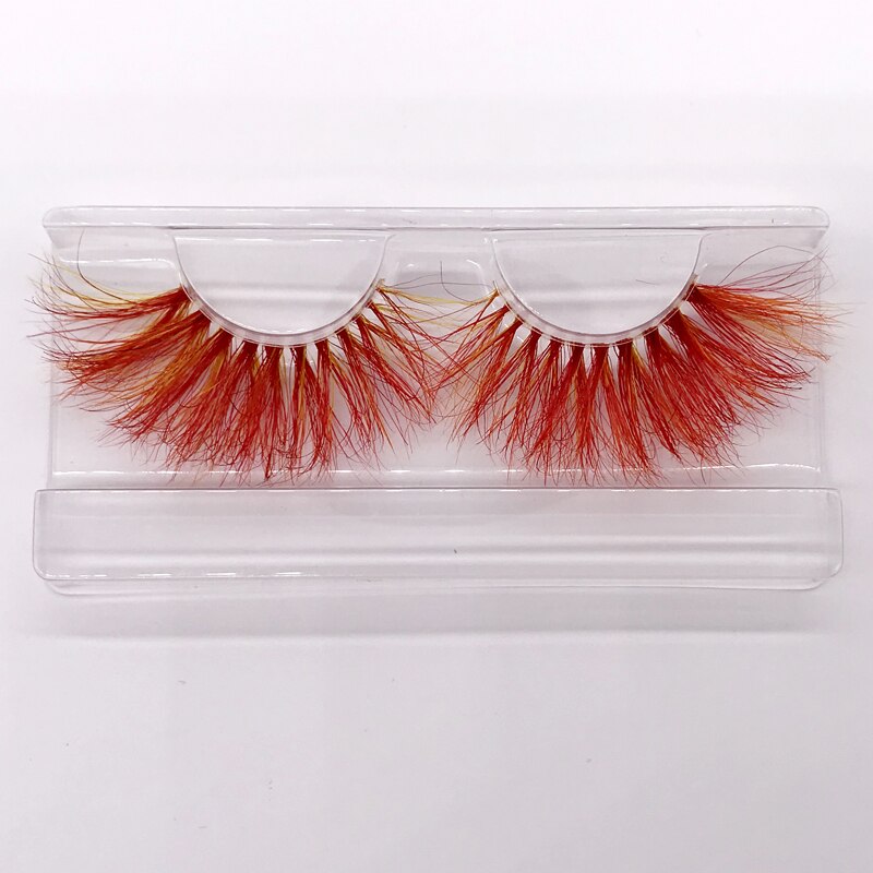 25mm 3D handgefertigte braune Nerzwimpern, natürliche individuelle falsche Wimpern