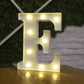Alphabet Buchstaben LED-Leuchten, Leuchtzahl Lampe, Dekor Batterie, Nachtlicht für Zuhause Hochzeit Geburtstag Weihnachtsfeier Dekoration