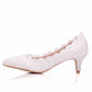 Handgefertigte white Crystal Queen Hochzeitsschuhe