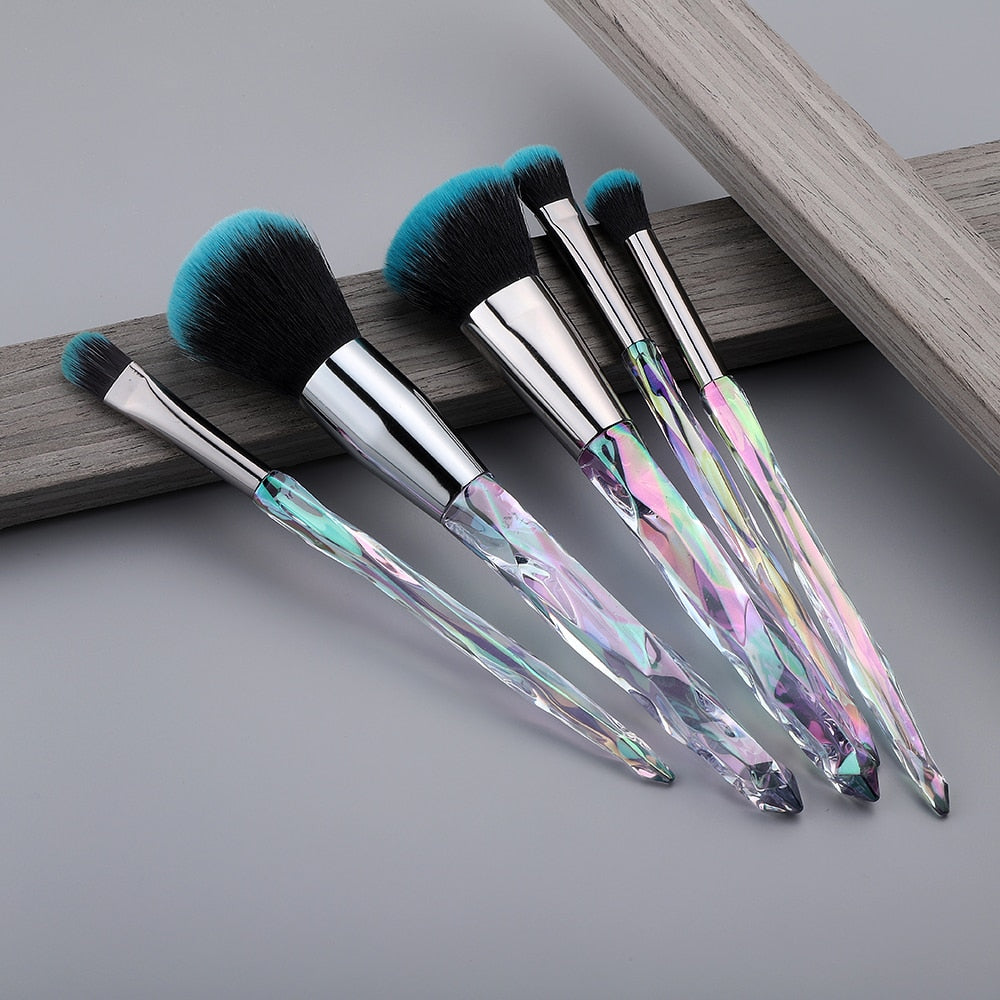 Diamant-Make-up-Pinsel-Set Kosmetik-Rouge-Pinsel, Puder-Grundierungs-Pinsel