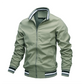 Männerjacke Frühling Herbst, Atmungsaktiv und lässig mit Reißverschluss