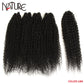 Synthetische Haarverlängerungen für Herbstfrauen Afro Curly Hair Bundles 24 Zoll, Ombre Blonde High Temperature Fiber Hair Weave Bundle