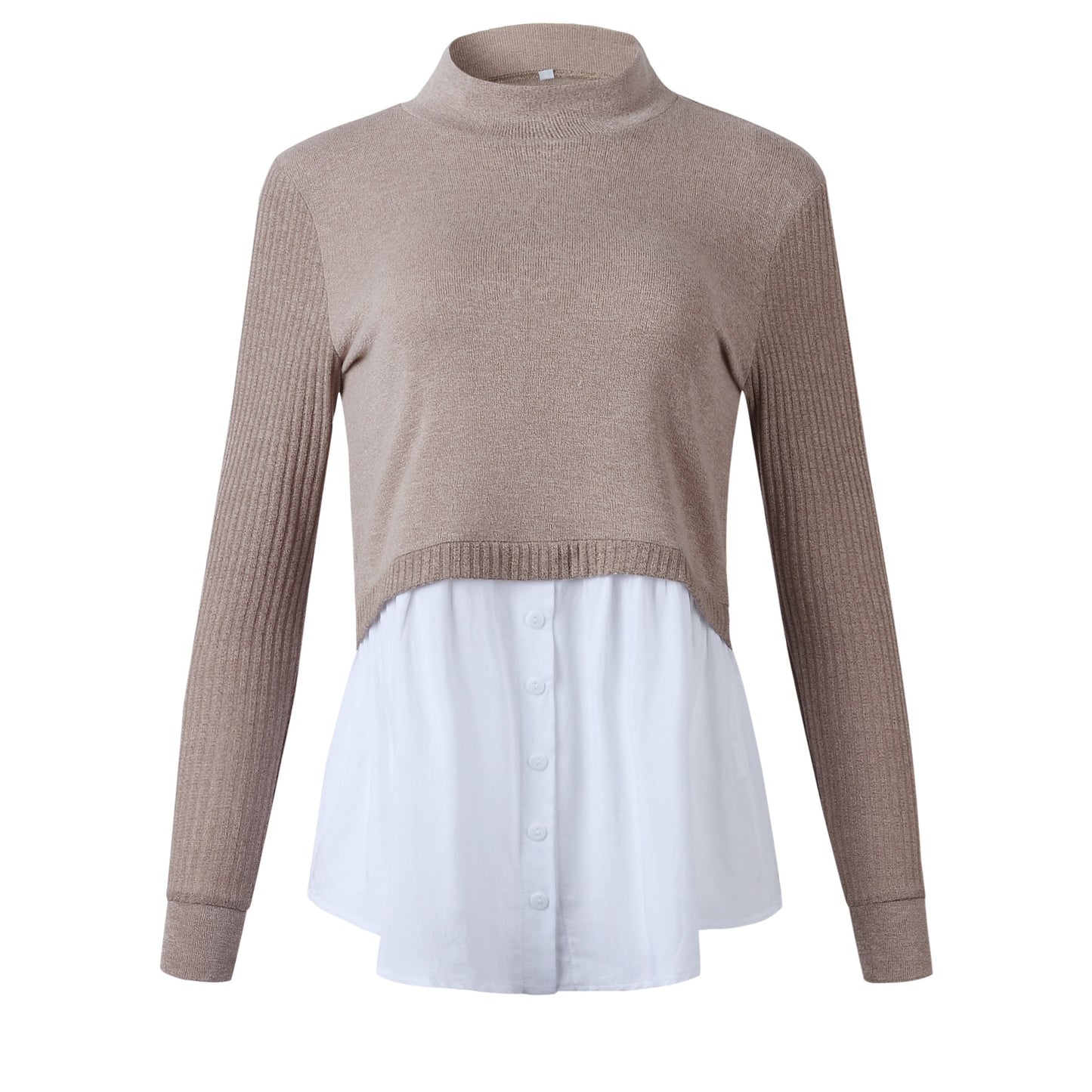 Herbst Winter Schwarz gestrickte Frauen Rollkragenpullover
