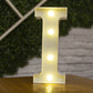 Alphabet Buchstaben LED-Leuchten, Leuchtzahl Lampe, Dekor Batterie, Nachtlicht für Zuhause Hochzeit Geburtstag Weihnachtsfeier Dekoration