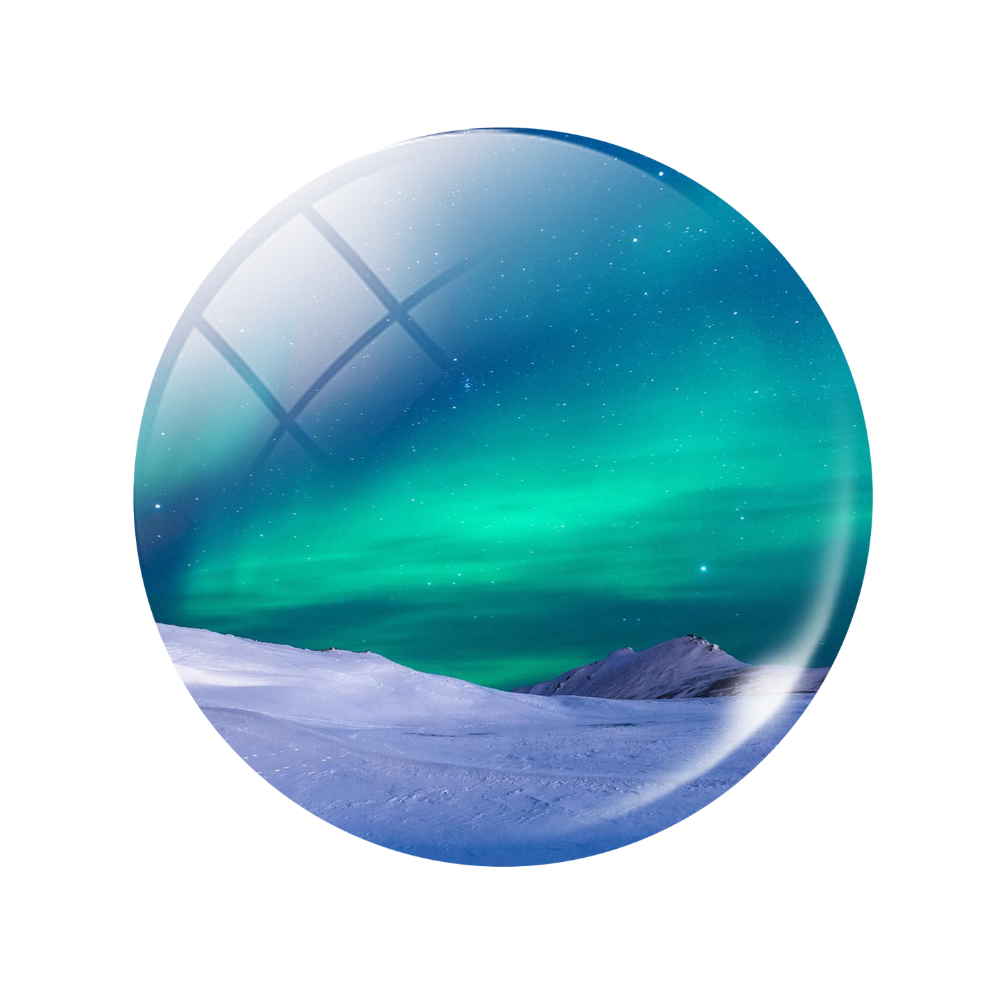Aurora Luminous Kühlschrank-Aufkleber, magnetisch, im Dunkeln leuchten, neue 30 mm Glascabochon-Kühlschrankmagnete, niedliche Heimdekoration