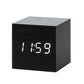 Dual Display Smart Digital LED, Wecker Temperatur Sprachsteuerung, Multifunktions-elektronischer Kalender