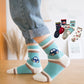 5 Paare/Los 1 bis 10 Jahre Frühling Herbst niedliche Kaninchensocken auf Mädchen, Mode Auto Muster Socken für Jungen weiche Kindersocke