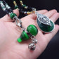 Vintage Ethnic Strand Resin Long Necklace 2019 Women New Gourd Pendant Sweater Chain Fashion Boho High-end Blue Neck Accessories