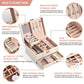 Casegrace Multi-Layer Jewelry Box Organizer, Samt-Aufbewahrungsbox für Uhren, Ohrringe & Halsketten