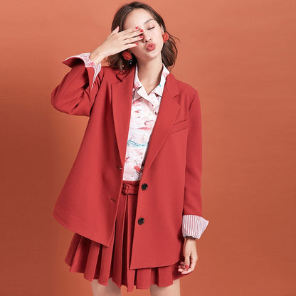 Frühling Damen Anzug-Blazer und Rock Set