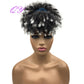 Hair Big Afro Kinky Curly Stirnband Perücken für Frauen Synthetisches Haar Perücken Turban Wrap Hair Style